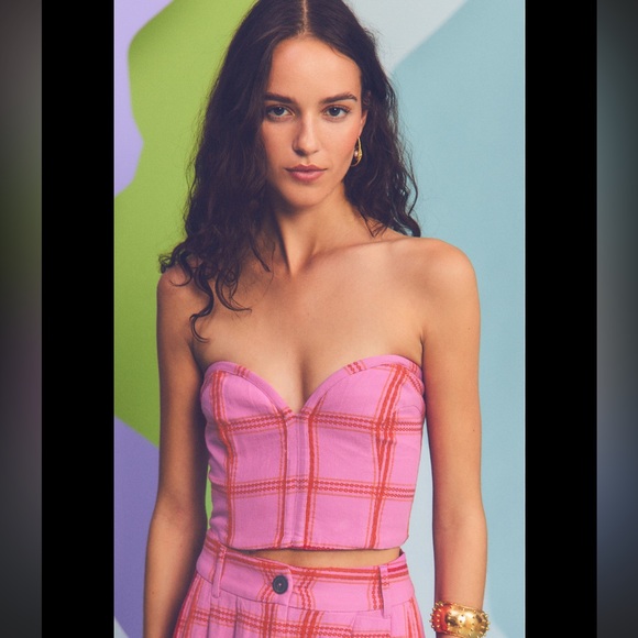 mara hoffman embroidered bustier dress Mara Hoffman